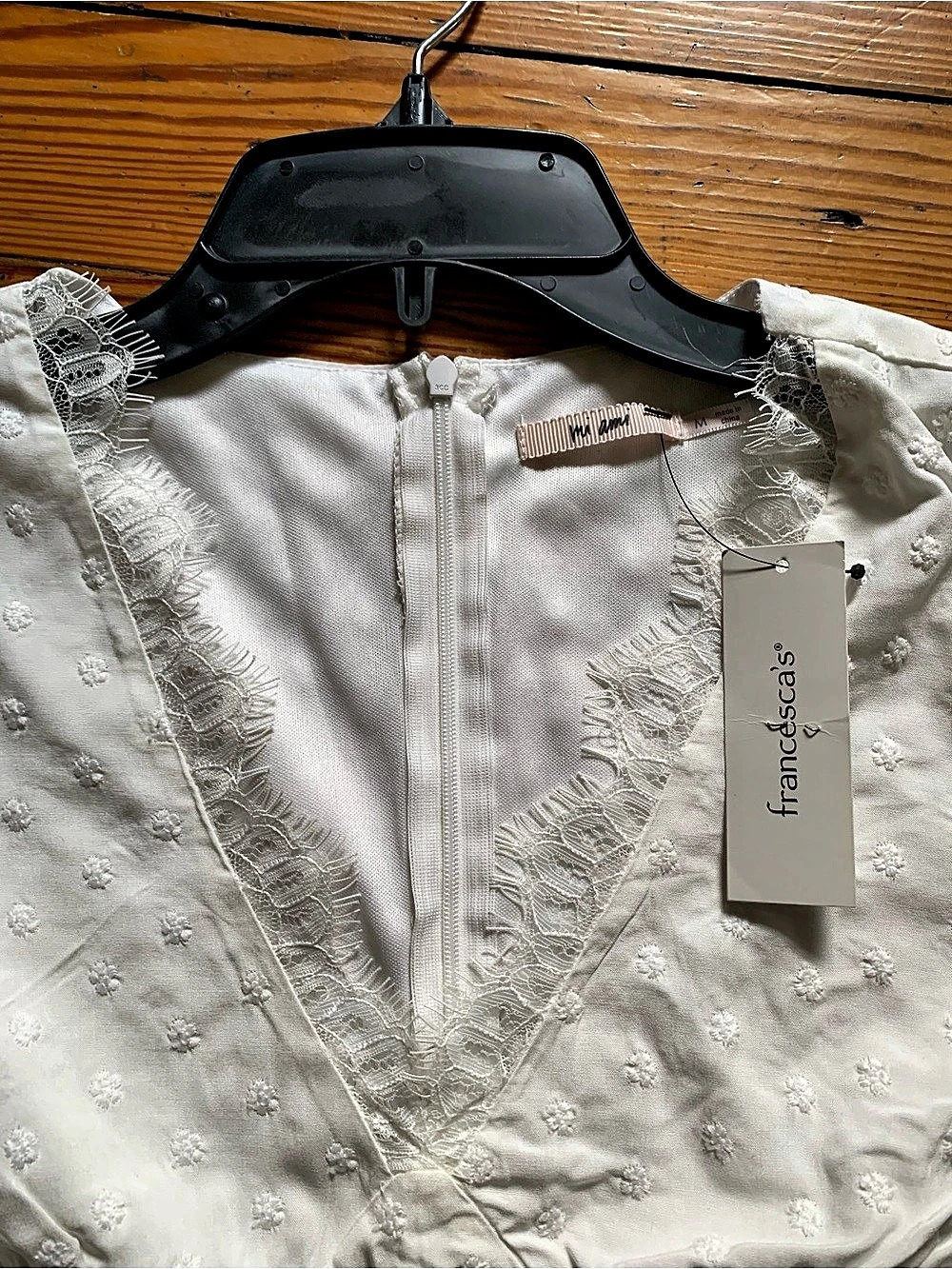 Francesca’s Harvest Moon White Midi Dress Size Medium NWT - Picture 6 of 11